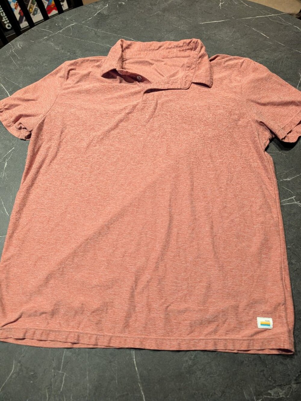 Vuori Men's Strato Tech Polo - Redwood Small